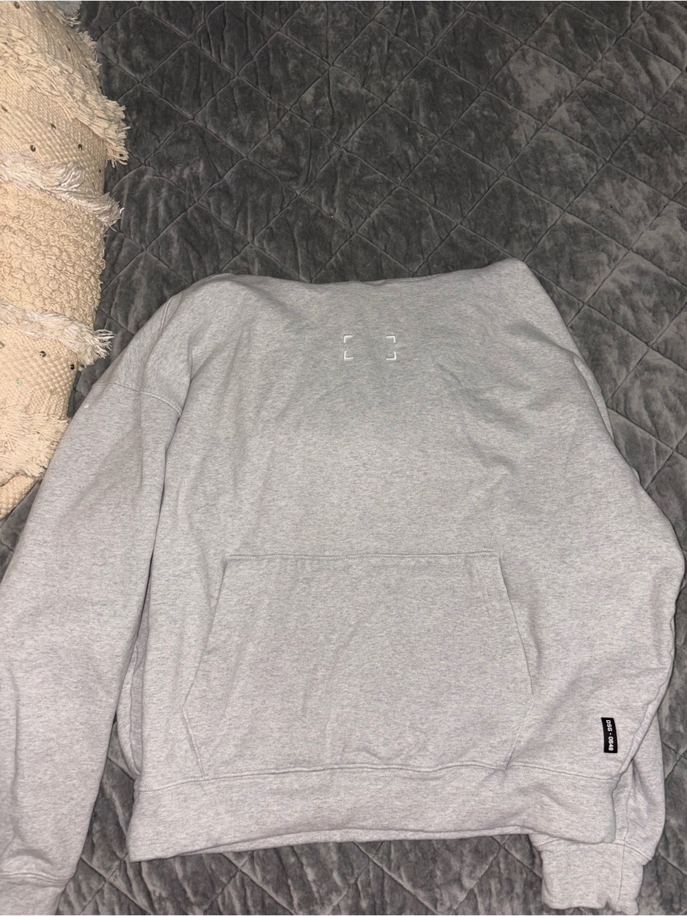 ASRV Gray Men's Pullover Hoodie Sweatshirt